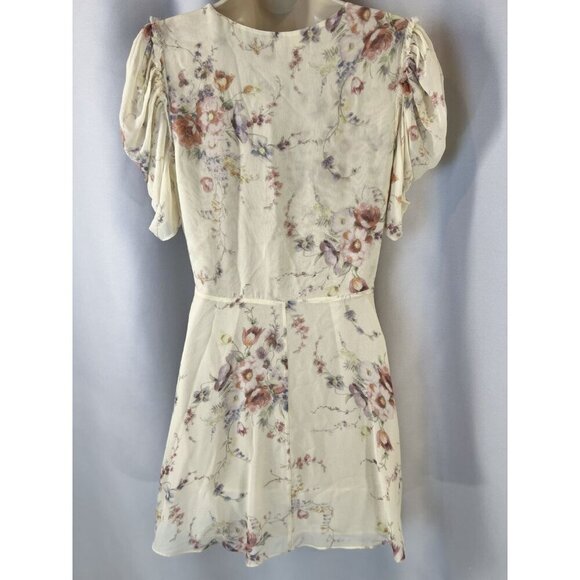 LoveShackFancy Cora Cream Floral Boho Mini Dress $425 - Picture 8 of 14